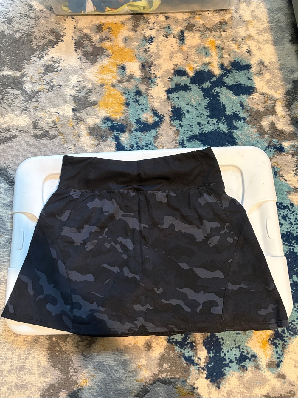 RBX Black & Charcoal Camo Circle Skort